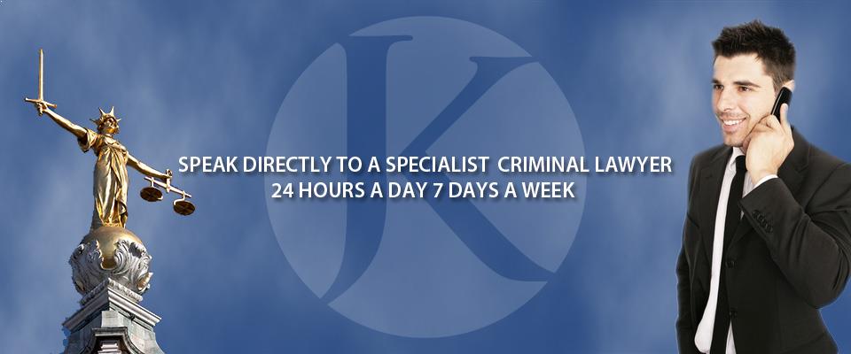 Speak directly to a specialist Criminal Lawyer 24/7